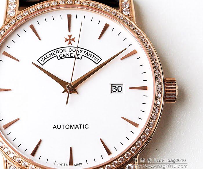 江詩丹頓 Vacheron Constantin LS精品 2018新款 進口9015機芯 小牛皮原裝蝴蝶扣 超強防水 高檔男士腕表  wssb3632